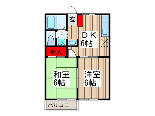 コ－ポラス英の物件間取画像